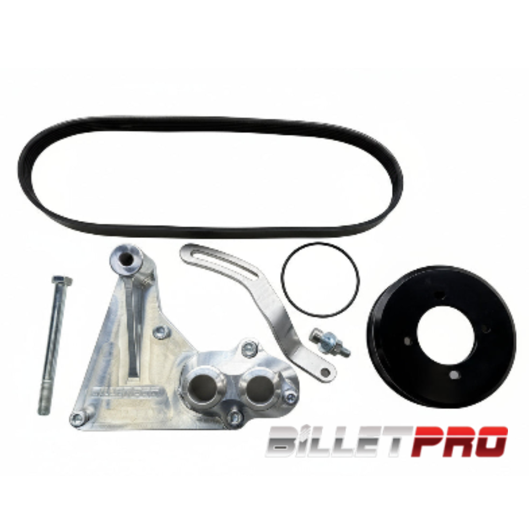 Alternator Bracket with Built-in Electric Water Pump Adapter