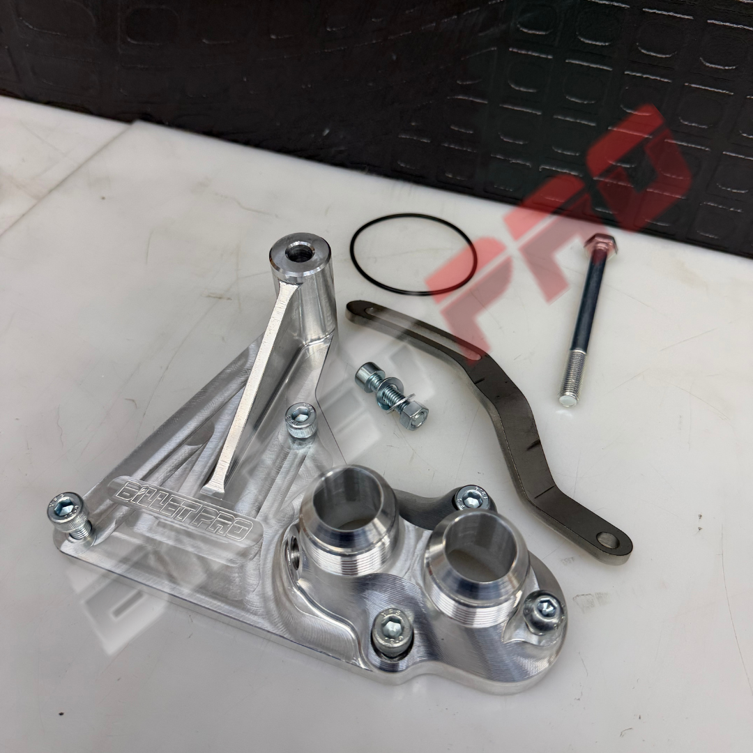 Alternator Bracket with Built-in Electric Water Pump Adapter